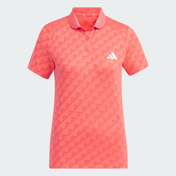 Red HEAT.RDY Jacquard Short Sleeve Polo Shirt
