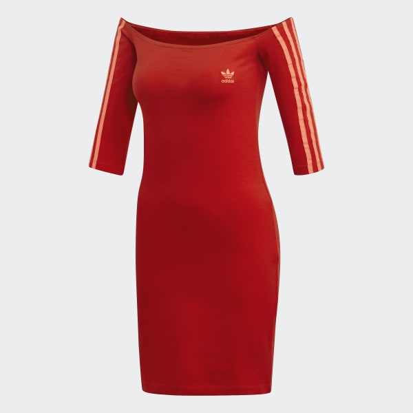 Off the shoulder dress adidas shop