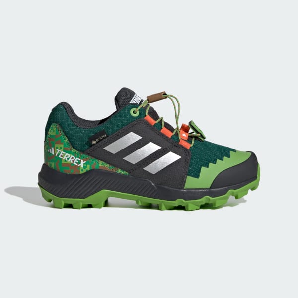Green Adidas Minecraft Terrex Gore-Tex Hiking Shoes