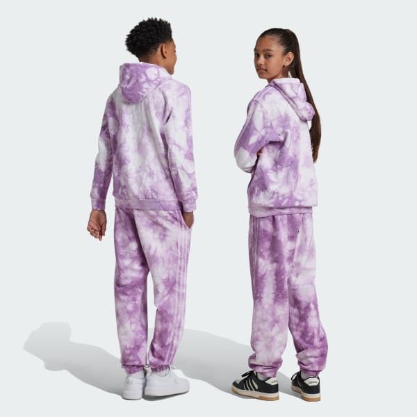 Fioletowy ALL SZN Tie-Dye Joggers Kids
