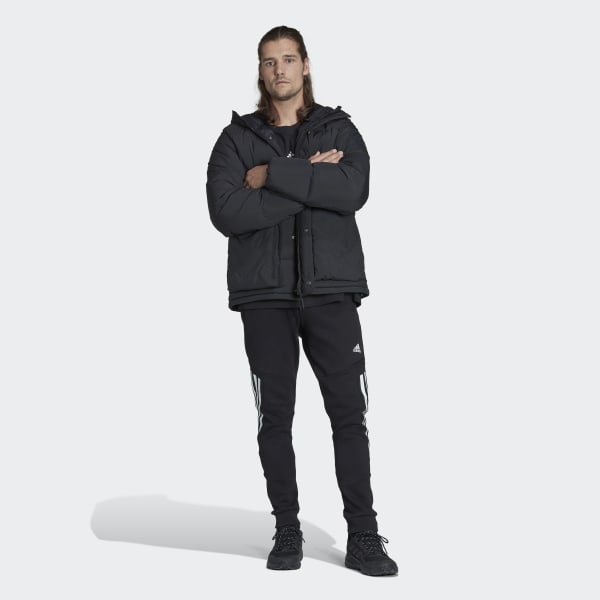 Sort Utilitas Hooded dunjakke O5619