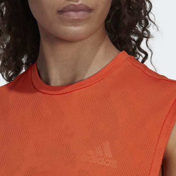 Orange Made To Be Remade Running Tanktop