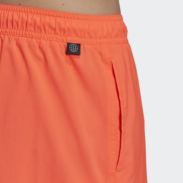 Rosso Short da nuoto Classic-Length Solid