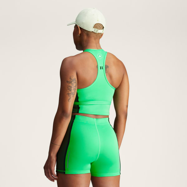 グリーン adidas by Stella McCartney ハイネック クロップトップ