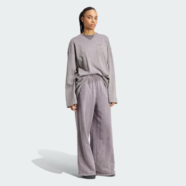 Grey Premium Essentials Washed Long Sleeve Tee