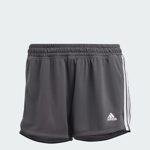Szary Pacer 3-Stripes Knit Shorts