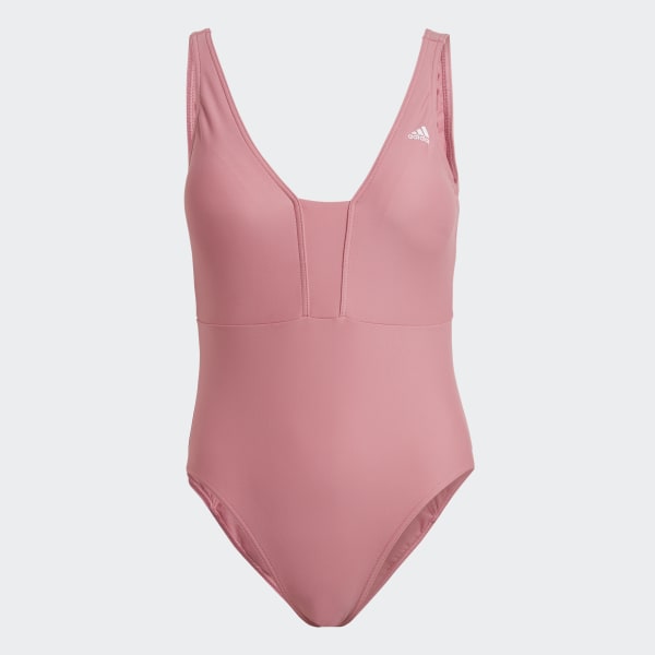 Pink Iconisea 3-Stripes badedragt
