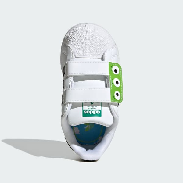 White ADIDAS DISNEY PIXAR SUPERSTAR II COMFORT CLOSURE AR SHOES