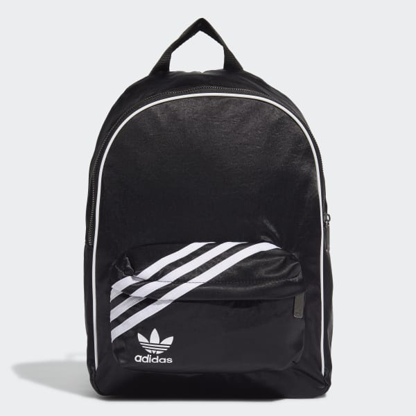 grey and black adidas backpack