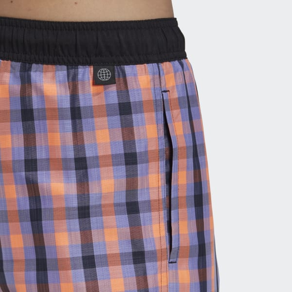 modrá Plavecké šortky Classic-Length Check BE885