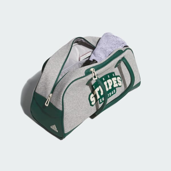 アディダス　adidas スウェット ボストンバッグ グレー×ボルドー　美品 アディダス（adidas）バッグ スウェット ボストンバッグ XE