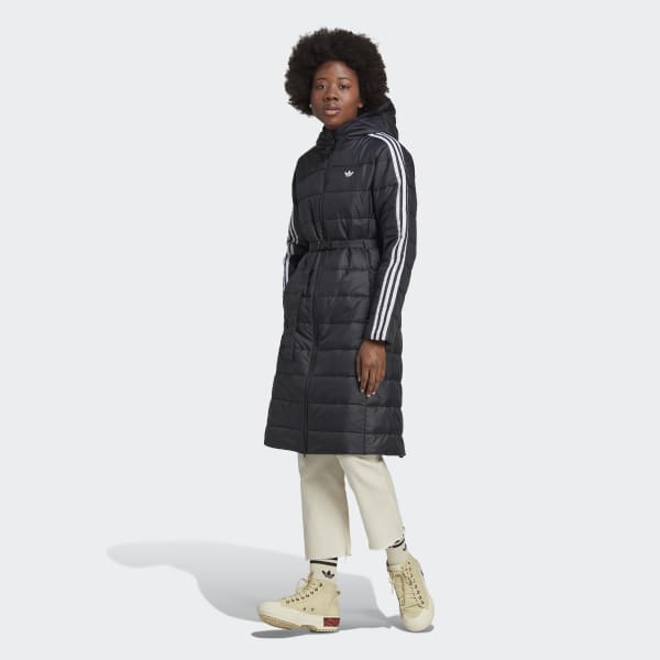 Lustre Radar Destino adidas Hooded Premium Long Slim Jacket - Black | Women's Lifestyle | adidas  US