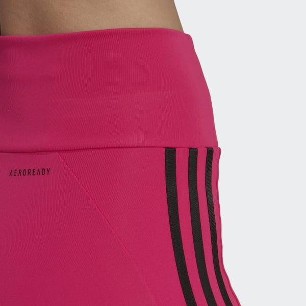 Pink Designed to Move High-Rise 3-Stripes 3/4 Sport Tights 28775