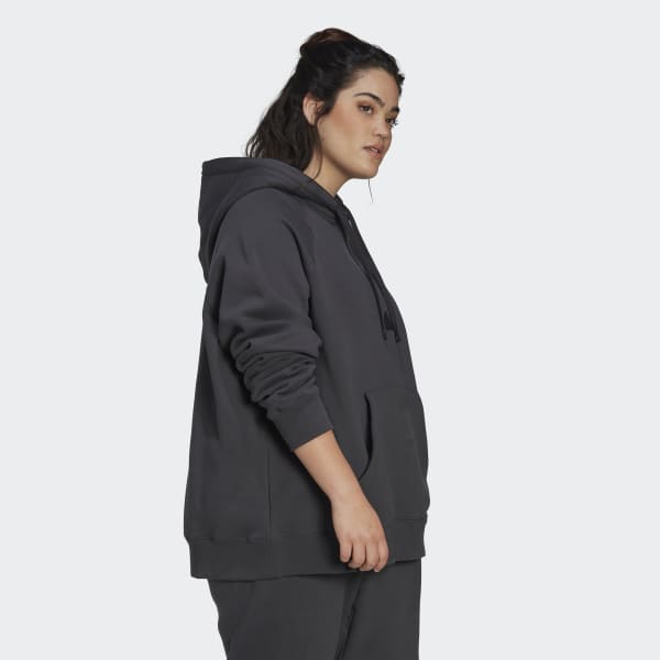 Grijs Oversized Sweatshirt met Capuchon (Grote Maat) UG639