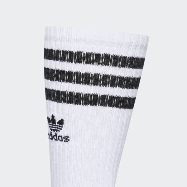 White Recycled Roller Crew Socks HHM54A