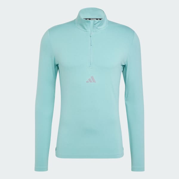 Τιρκουάζ Workout Half-Zip Top
