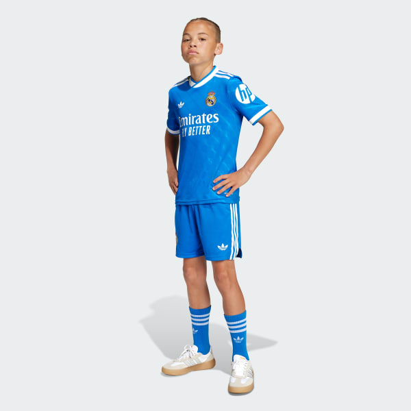 Blu Real Madrid 25/26 Terza Divisa Bambini e Bambine