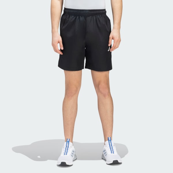 Black TRAIN ESSENTIALS WOVEN SHORTS