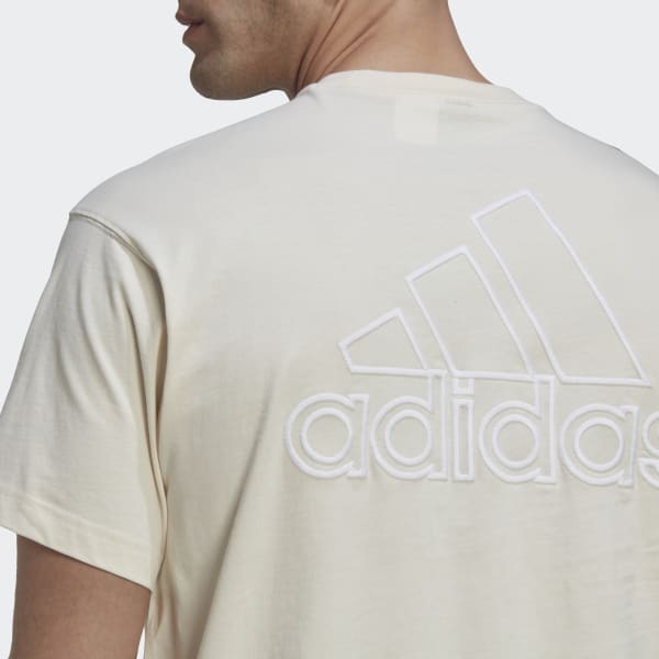 Bezowy Big Badge of Sport Tee (Gender Neutral) VD457