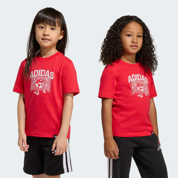 Red FOOTBALL GRAPHIC T-SHIRT KIDS