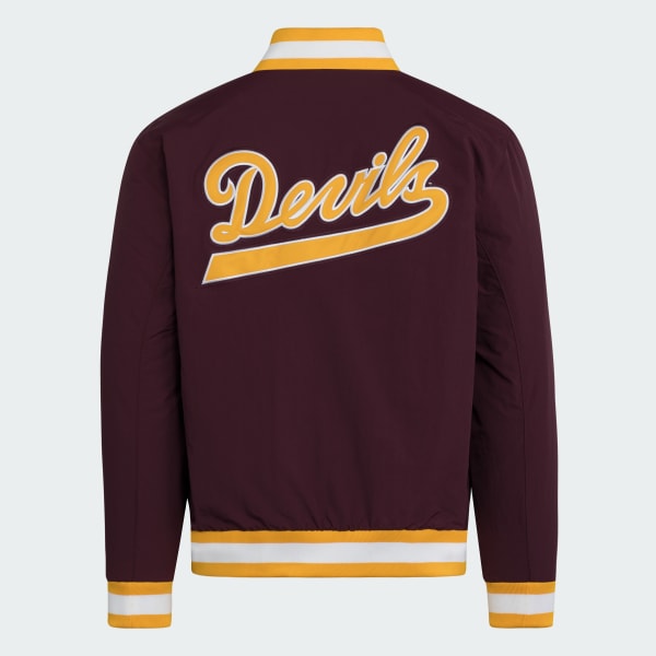 adidas Arizona State Sun Devils Coaches Dugout Jacket - Burgundy