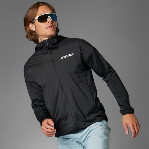 cerná Bunda Terrex Xperior Climawarm+ Wind Light Fleece Hooded