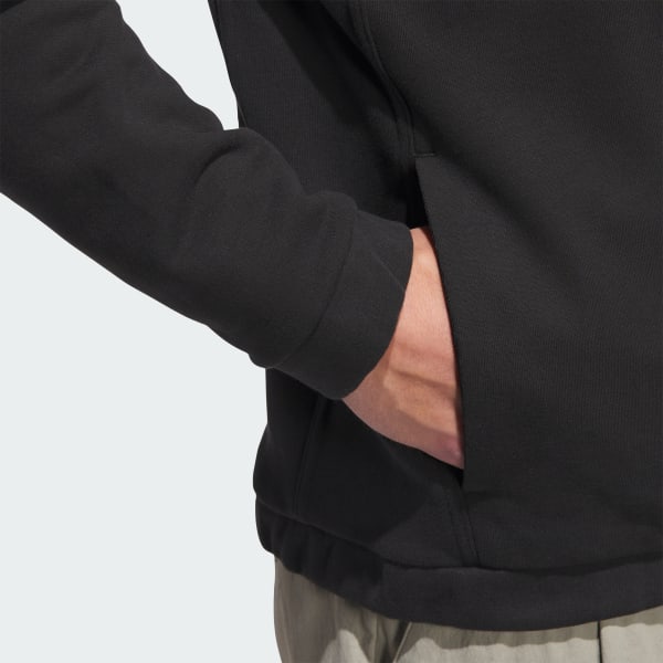 adidas Go-to Heritage Loose Quarter-Zip - Black | Free Shipping