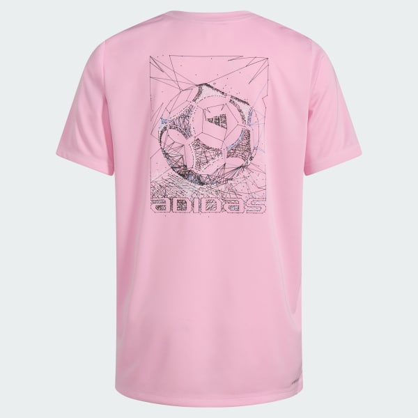 Pink adidas Short Sleeve Art of Soccer Tee