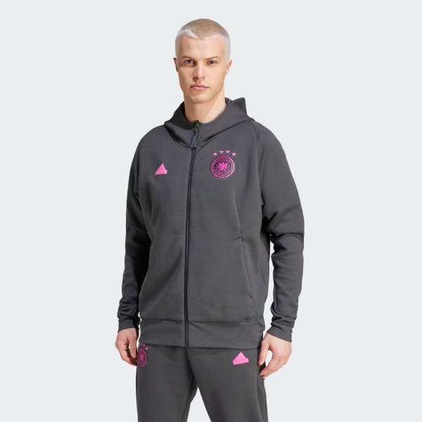 Felpa adidas grigia e rosa online
