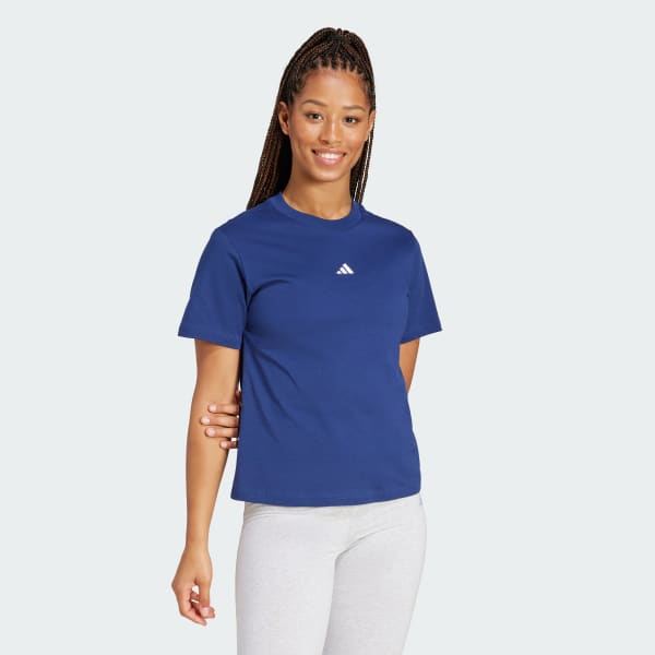 Blue Essentials Small Logo Cotton Tee