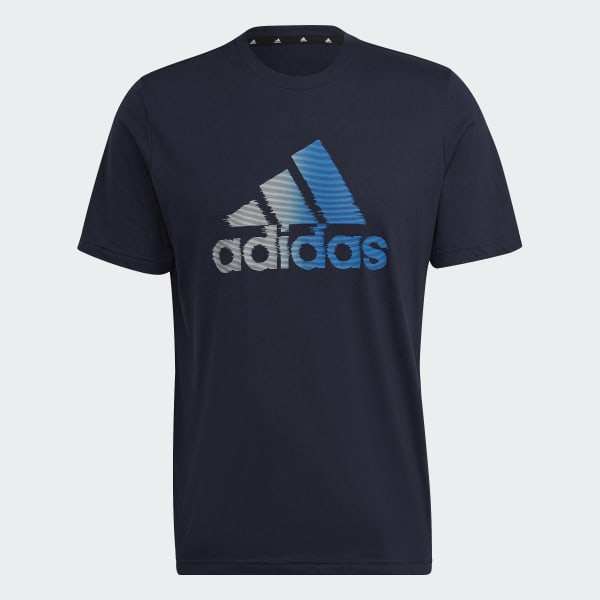 adidas เสื้อยืด AEROREADY Designed to Move Sport Logo - สีน้ำเงิน ...