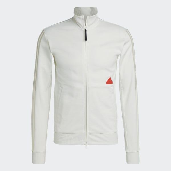Blanco Chaqueta Deportiva 3 Tiras Ajustada CN315