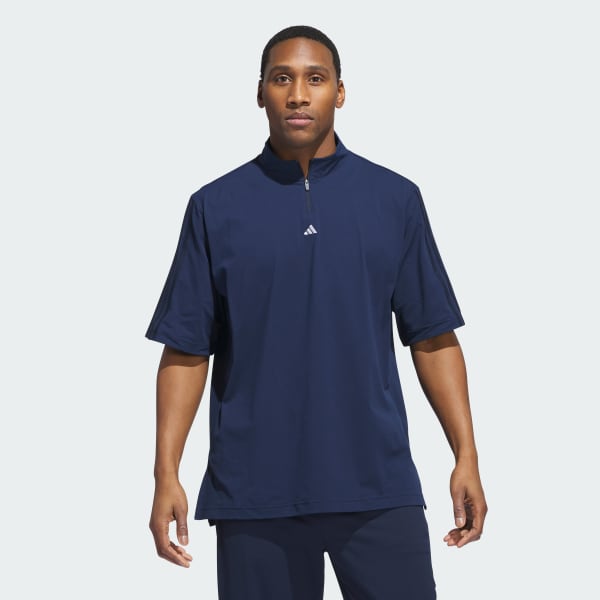 adidas Ultimate365 Twistknit Piqué Mock Polo Shirt - Blue | adidas UK