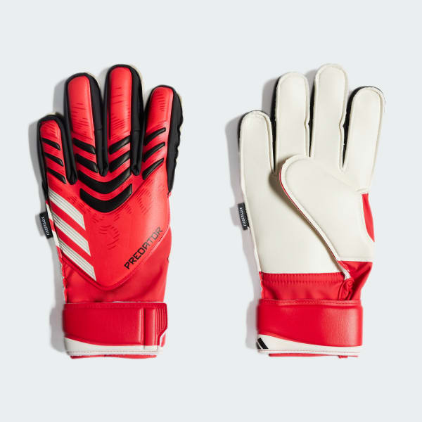 Rood Predator Match Fingersave Keepershandschoenen Kids