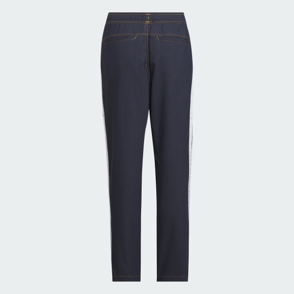 ブルー 軽パン ストレッチウーブンパンツ