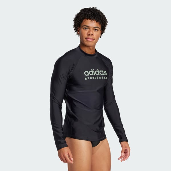Black Long Sleeve Rash Guard