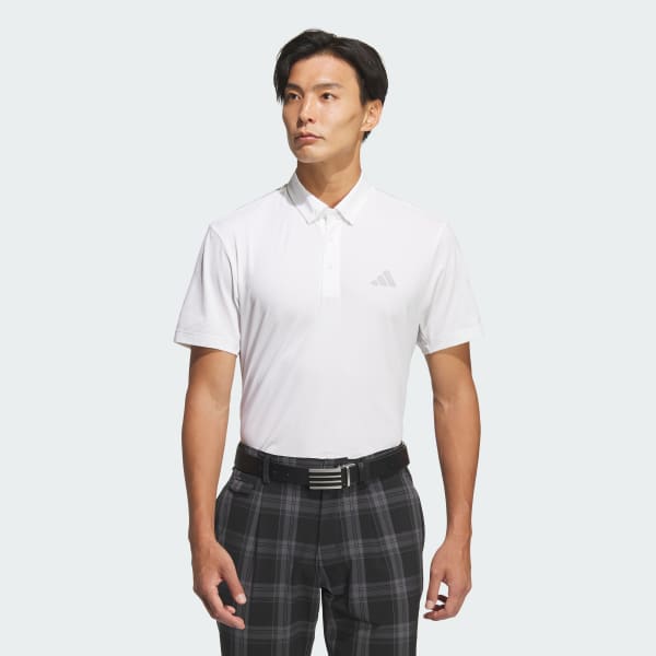 สีขาว เสื้อโปโลแขนสั้นดีไซน์ดั้งเดิม