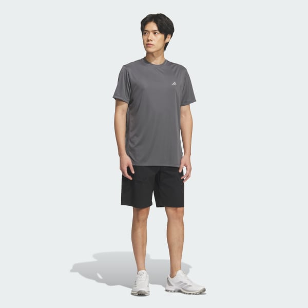 グレー クルーネック 半袖シャツ