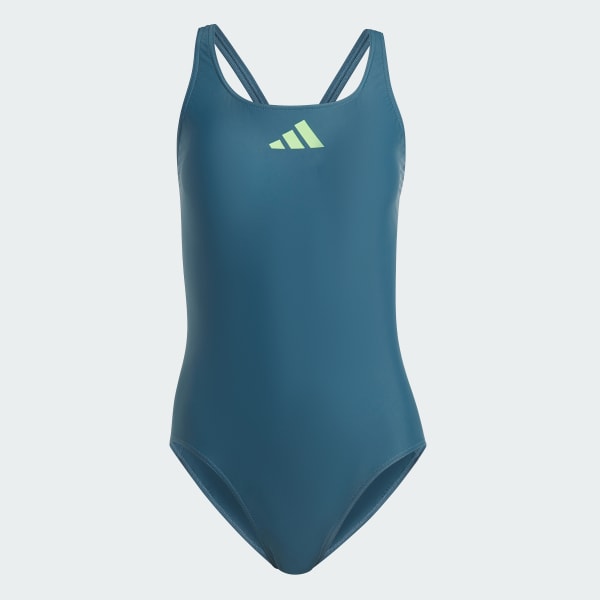 adidas 3 Bar Logo Swimsuit Turquoise adidas India