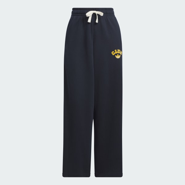 สีน้ำเงิน กางเกงสเวตขากว้าง Collegiate