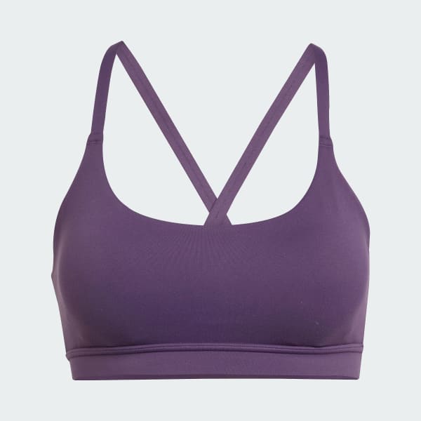 Mor adidas All Me Hafif Destekli Sporcu Sütyeni