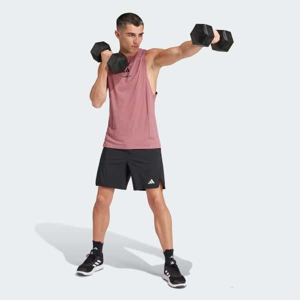 ピンク Les Mills グラフィック タンクトップ