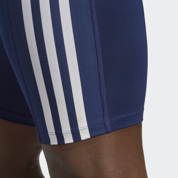 Niebieski Techfit 3-Stripes Training Short Tights