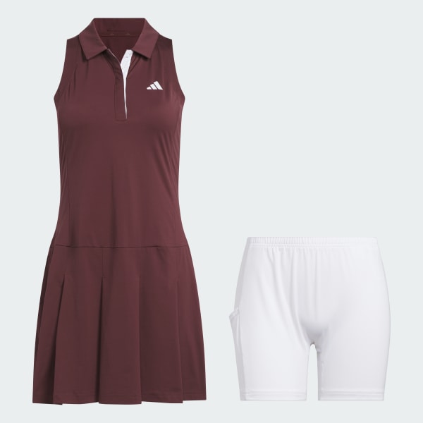 Burgundy Women's Ultimate365 Tour Pleated Dress