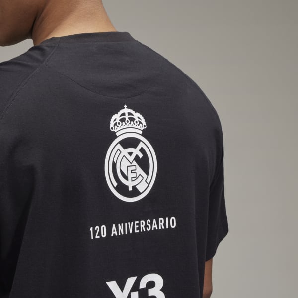 Nero Y-3 REAL MADRID 120TH ANNIVERSARY TEE QD862