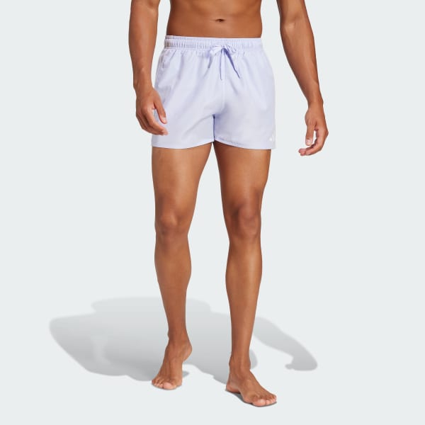 Purple 3-Stripes Swim Shorts 3-Inch