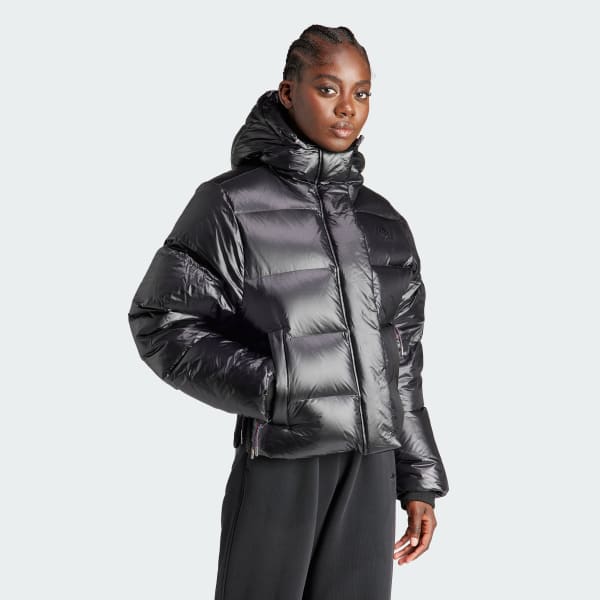 adidas Women's Lifestyle Short Premium Puffer Jacket - Black adidas US