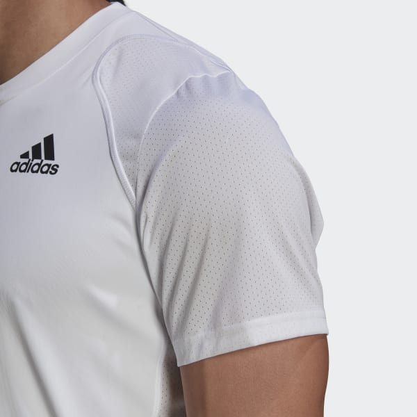 White Club Tennis 3-Stripes Tee