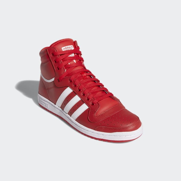 adidas red high top shoes
