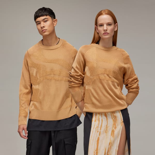 Brown Y-3 Knit Sweater